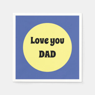 Yellow Big Dot Square Sticker Napkin