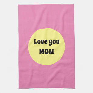 Yellow Big Dot Tea Towel