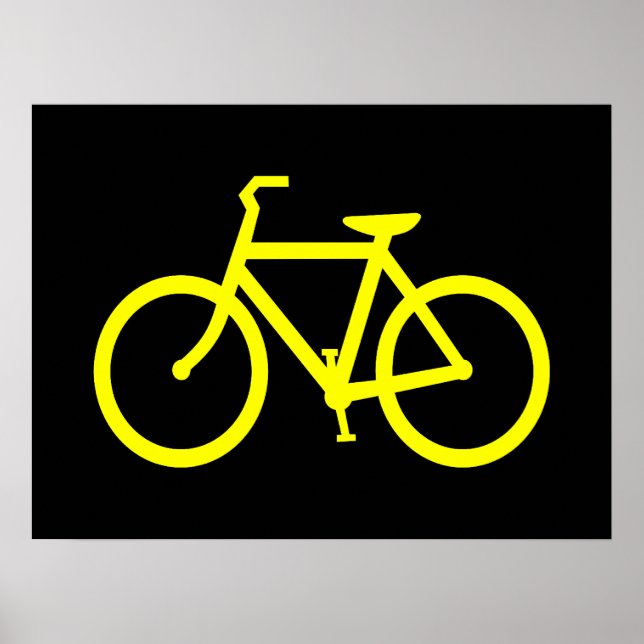 Yellow  Bike Poster (Front)