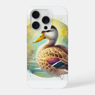 Yellow Billed Duck 180724AREF102 - Watercolor iPhone 15 Pro Case