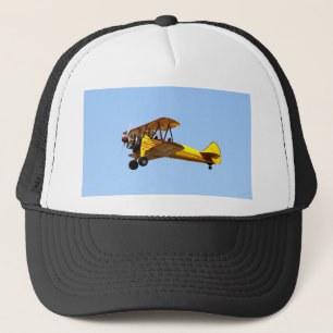 Yellow Biplane Trucker Hat