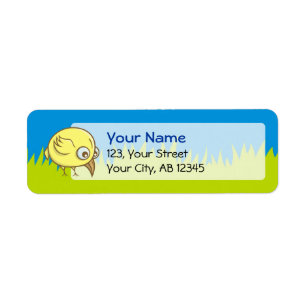 Yellow bird cartoon