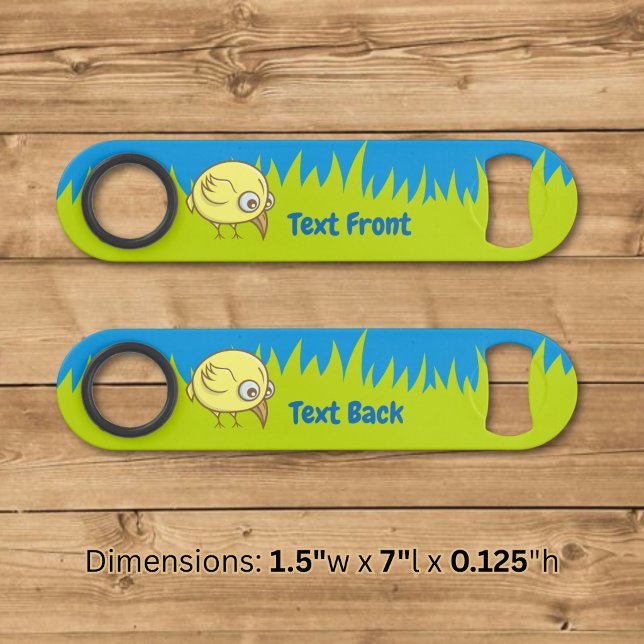 Yellow bird cartoon bar key (Creator Uploaded)