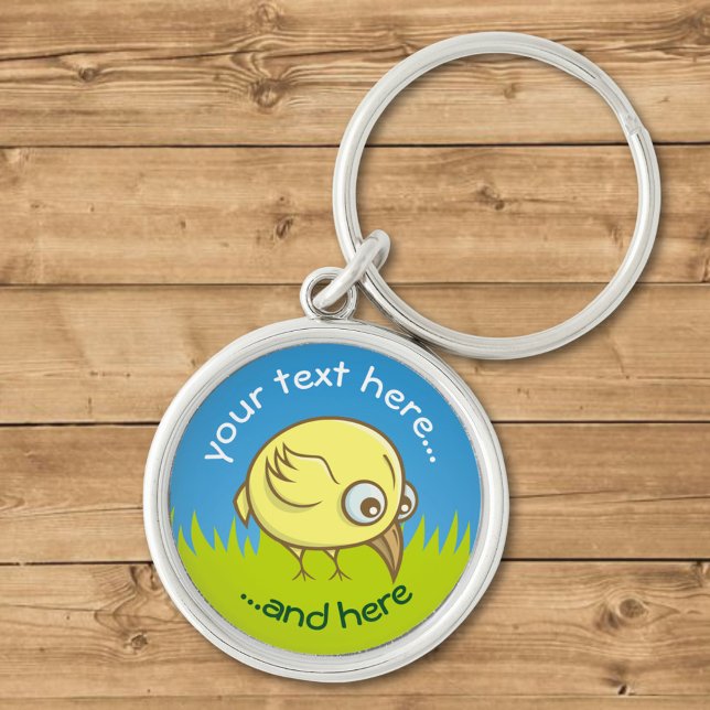 Yellow bird cartoon key ring (Creator Uploaded)