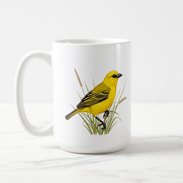 yellow bird coffee mug (Left)