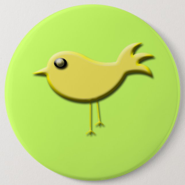 Yellow Bird Gifts 6 Cm Round Badge (Front)