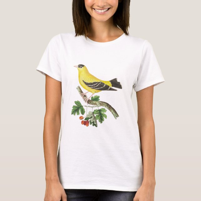Yellow Bird Golden Finch vintage T-Shirt (Front)