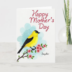 Yellow Bird Mothers Day Image Card