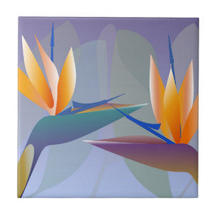 Yellow Bird of Paradise Tile