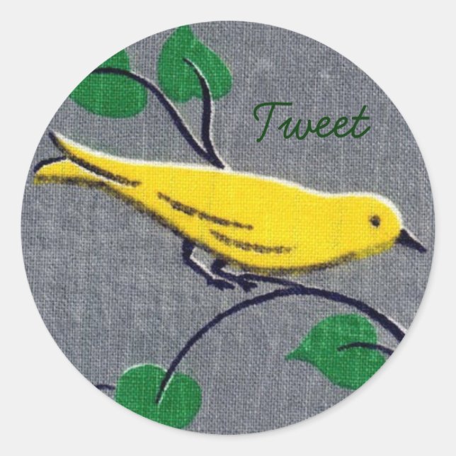 Yellow Bird Stickers (Front)
