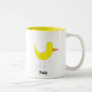 Yellow Bird Two-Tone Coffee Mug