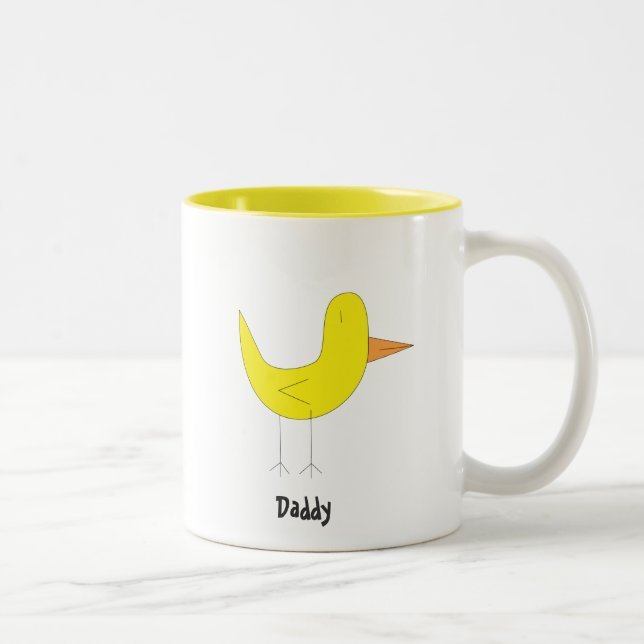 Yellow Bird Two-Tone Coffee Mug (Right)