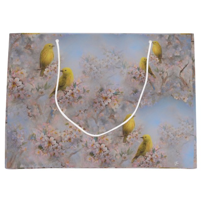 Yellow Birds Gift Bag (Front)