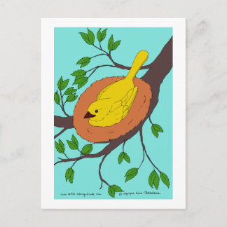 Yellow Bird's Nest Postcard