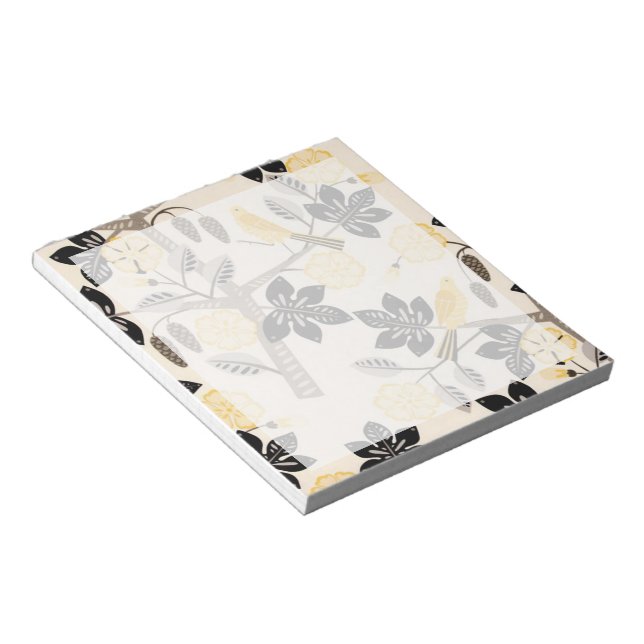 Yellow Birds Notepad (Angled)