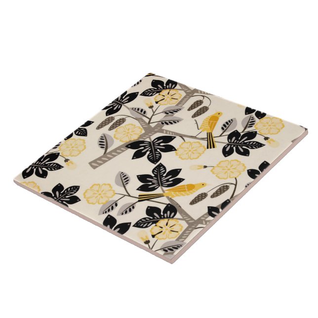 Yellow Birds Tile (Side)