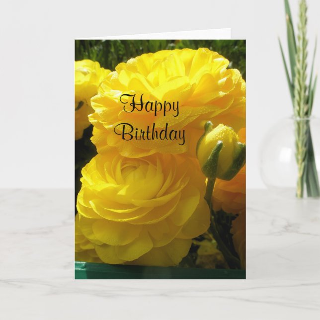 Yellow Birthday Card (Front)