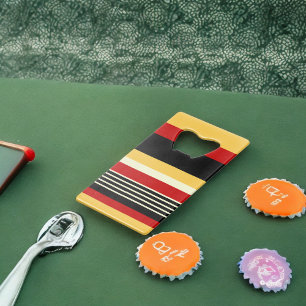 Yellow, Black and Red Stripes