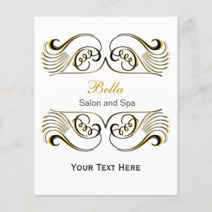 yellow , black and white Chic Business Flyers