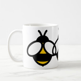 Yellow black bumblebees honeybees fun bee image coffee mug