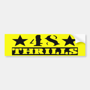Yellow & Black bumper sticker