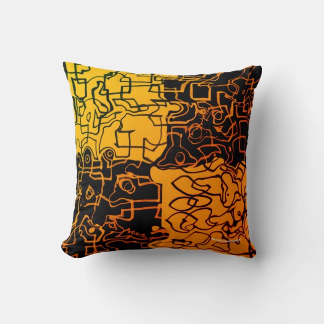 Yellow & Black  Cushion (Front)