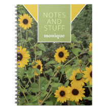 Yellow Black-Eyed Susan Floral Notebook