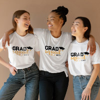 Yellow Black Grad Squad Add Year