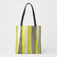 Yellow & Black Mix Geometric Pattern