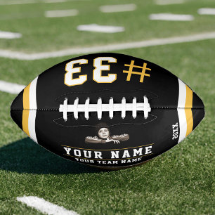 Yellow Black Name Number Team Photo American Football
