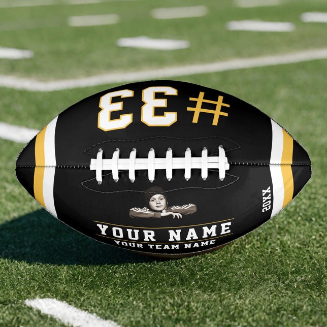 Yellow Black Name Number Team Photo American Football (Creator Uploaded)