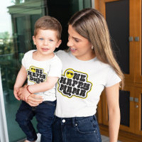 Yellow Black Retro One Happy Mama