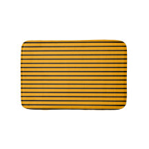 Yellow Black Striped Chic Modern Vertical Lines