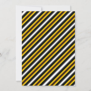 Yellow Black White Rainbow Stripes