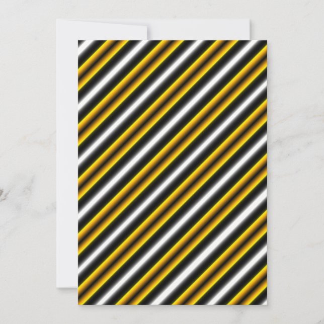 Yellow Black White Rainbow Stripes (Front)