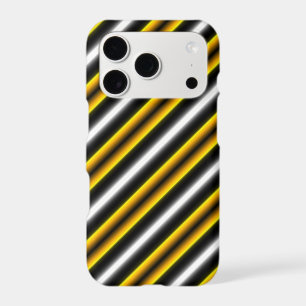 Yellow Black White Rainbow Stripes