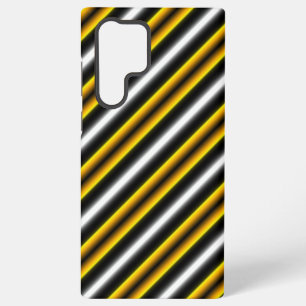 Yellow Black White Rainbow Stripes Samsung Galaxy Case
