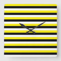 Yellow Black White Stripes