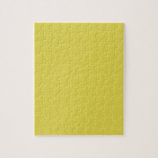 Yellow Blank Plain DIY template add text photo Jigsaw Puzzle