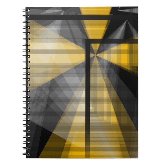 Yellow Blk Abstract Notebook (Front)