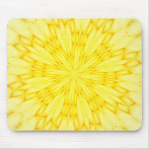 Yellow Blossom Fractal Mouse Mat