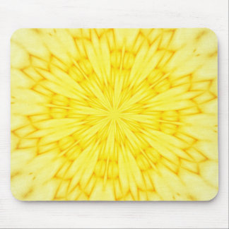 Yellow Blossom Fractal Mouse Mat