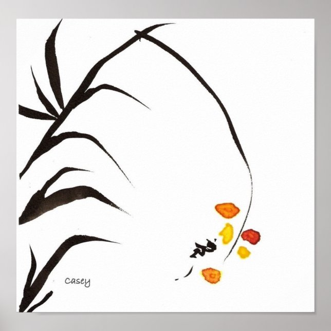 Yellow Blossoms Art Print (Front)