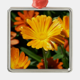 Yellow Blossoms Flowers Art Peace Love Destiny Metal Tree Decoration