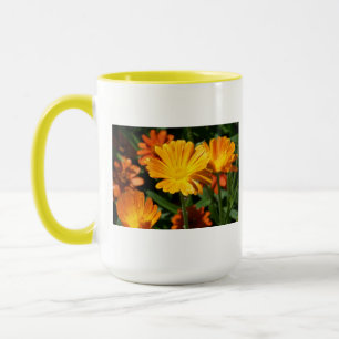 Yellow Blossoms Flowers Art Peace Love Destiny Mug