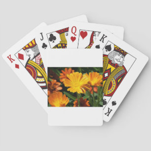 Yellow Blossoms Flowers Art Peace Love Destiny Playing Cards