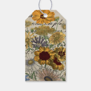 Yellow & Blue Botanicals, Wildflowers Gift Tags