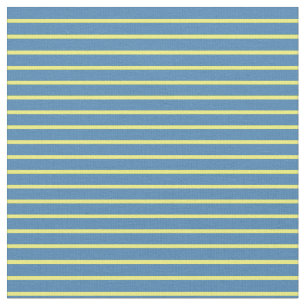 Yellow & Blue Coloured Lines Fabric