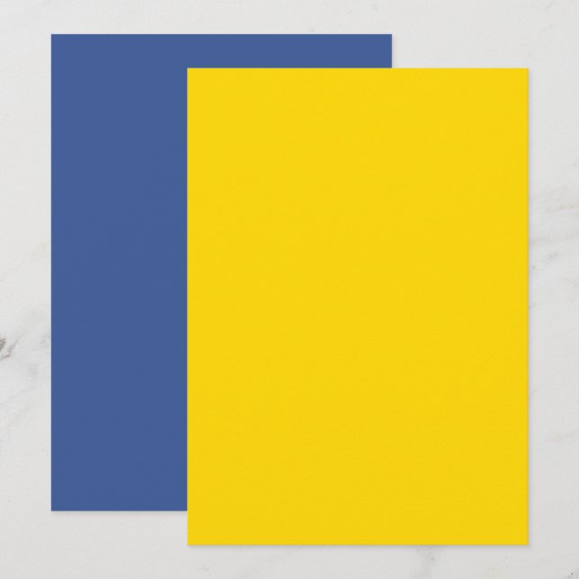 Yellow & Blue Custom Event Invitation (Front/Back)