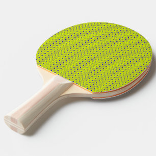 Yellow Blue Green Double-sided Diamond Pattern Ping Pong Paddle